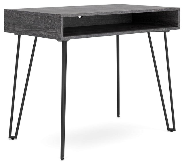 Ashley Strumford Home Office Desk - Charcoal/Black