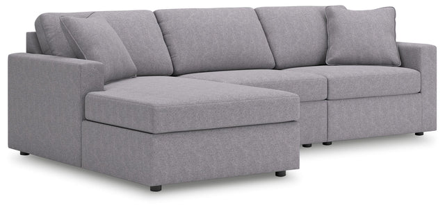 Ashley Modmax - Granite - 3-Piece Sectional With Laf Corner Chaise