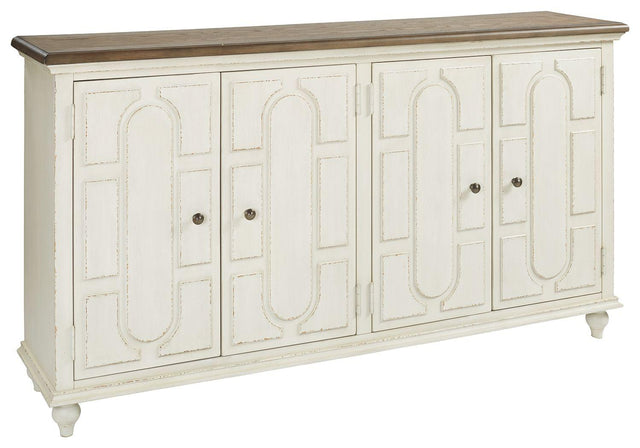 Ashley Roranville Accent Cabinet - Antique White