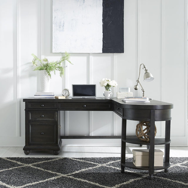 Liberty Furniture Harvest Home - L Shaped Desk - Black