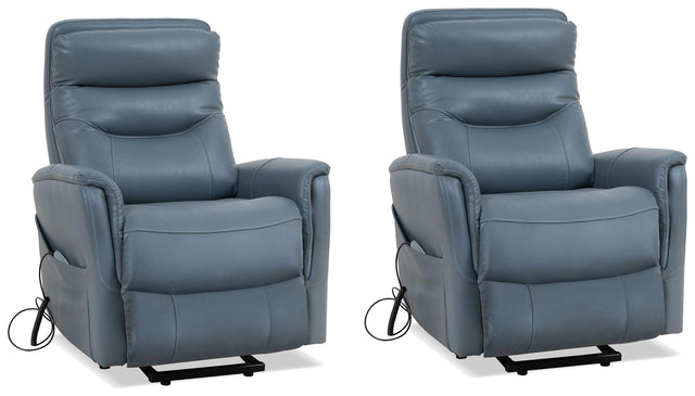 Parker House Gemini - Power Lift Recliner With Articulating Headrest (Set of 2) - Softy Azure