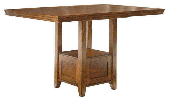 Ashley Ralene RECT DRM Counter EXT Table - Medium Brown