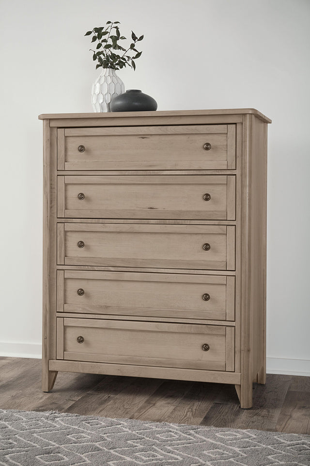 Vaughan-Bassett Woodbridge - Chest - 5 Drawer - Clear Maple