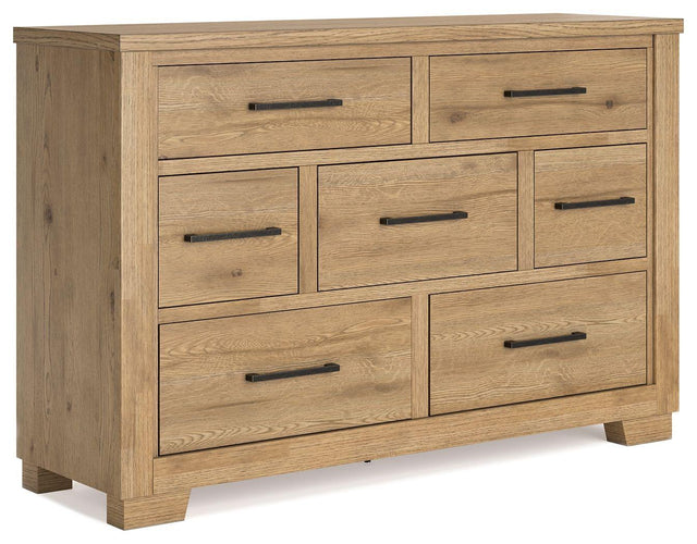 Ashley Galliden Dresser - Light Brown