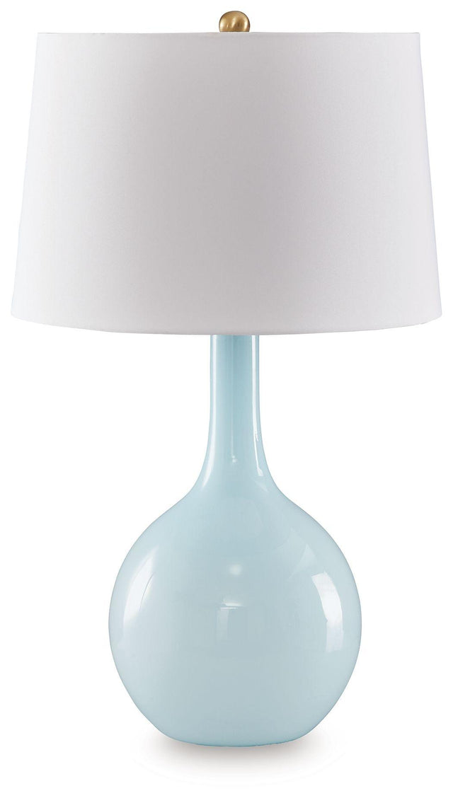 Ashley Rylanton Glass Table Lamp (1/CN) - Aqua