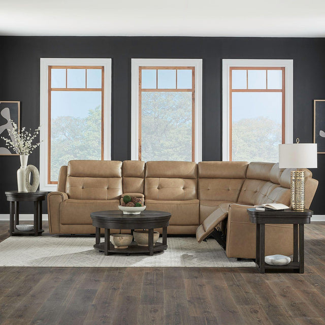 Liberty Furniture Carrington - 6 Piece Sectional - Light Brown