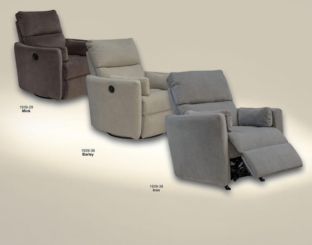 Catnapper Crescent - Swivel Glider Recliner - Iron