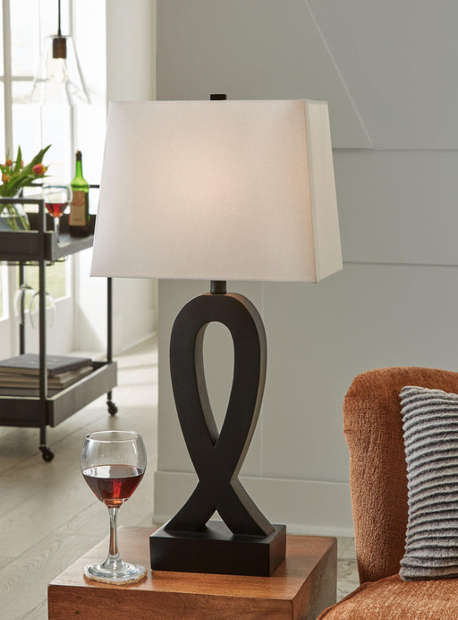 Ashley Markellton Poly Table Lamp (2/CN) - Black