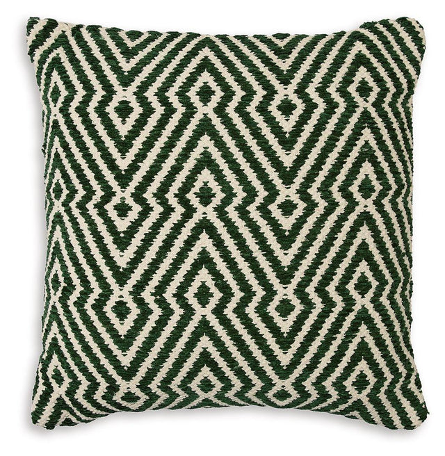 Ashley Digover Pillow (4/CS) - Green/Ivory