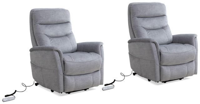 Parker House Gemini - Power Lift Recliner With Articulating Headrest (Set of 2) - Capri Silver