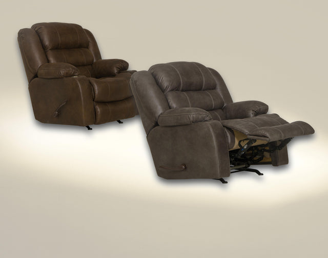 Catnapper Beckley - Rocker Recliner With Cupholders - Walnut Brown