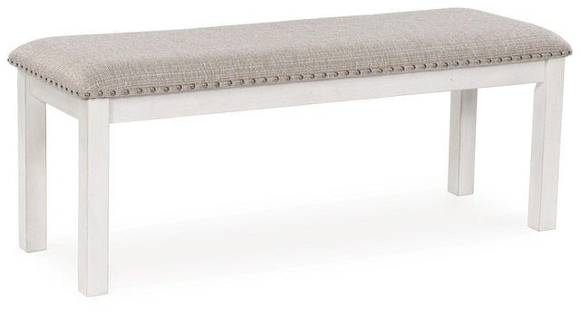 Ashley Robbinsdale Large UPH Dining Room Bench - Antique White