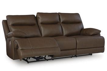 Ashley VonRyan PWR REC Sofa with ADJ Headrest - Tobacco