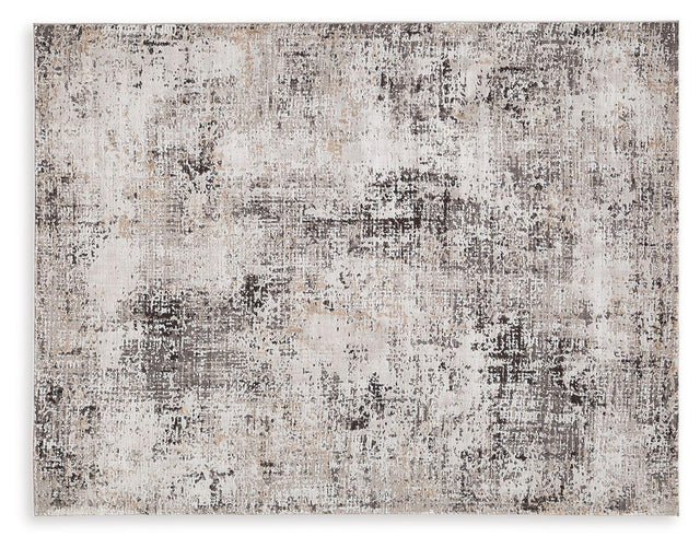 Ashley Elaning Large Rug - Black/Gray/Cream