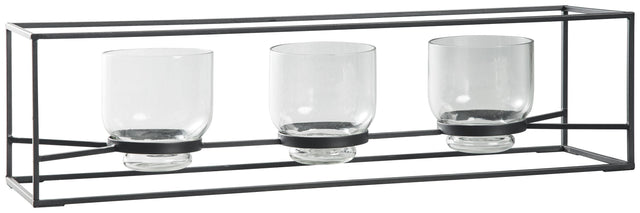 Ashley Jadyn Candle Holder - Black