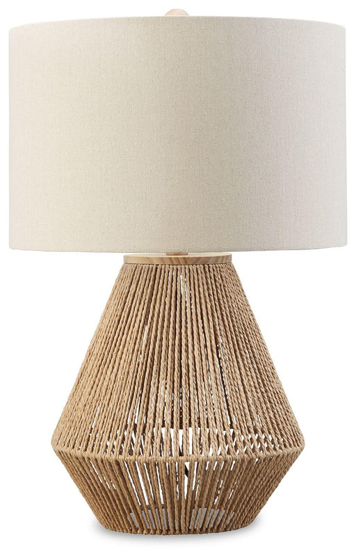 Ashley Clayman Paper Table Lamp (1/CN) - Natural/Brown