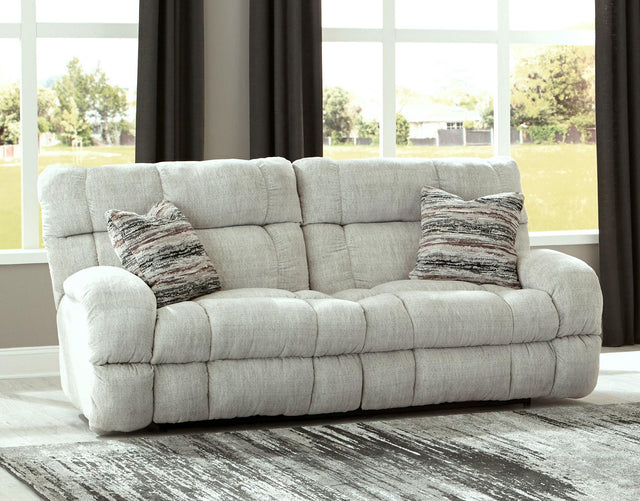 Catnapper Ashland - Lay Flat Reclining Sofa - Buff