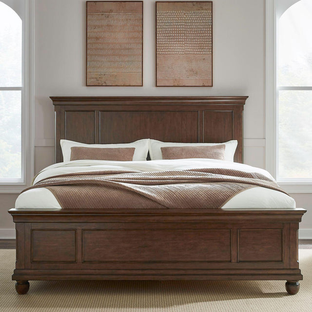 Liberty Furniture Rustic Traditions - California King Panel Bed - Cherry
