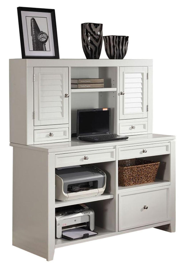 Parker House Boca - Credenza With Hutch - Cottage White