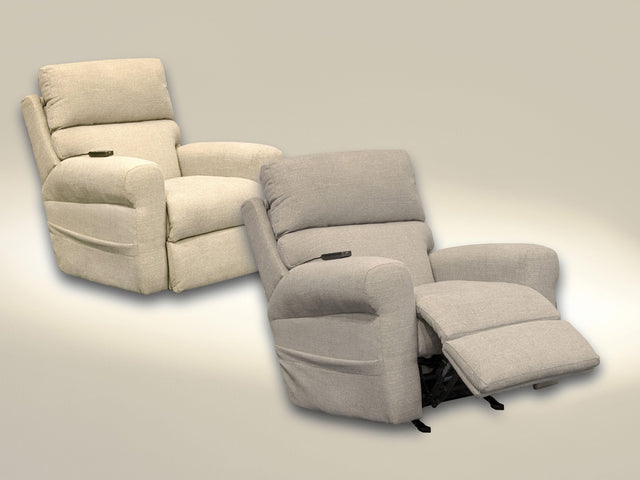 Catnapper Unity - Power Headrest Power Rocker Recliner With CR3 Heat/Massage - Linen