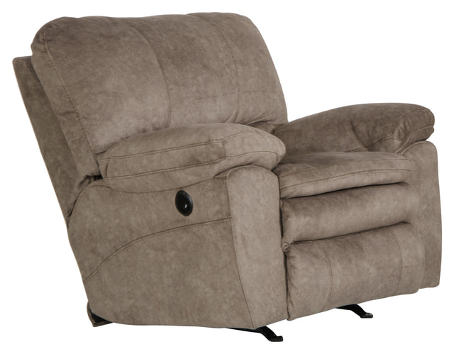 Catnapper Reyes - Power Lay Flat Recliner - Brown, Dark