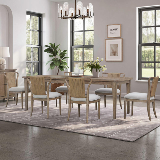 Liberty Furniture Sheridan Pointe - Optional 7 Piece Rectangular Table Set - Vintage Natural