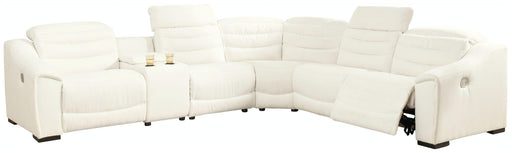 Ashley Next-gen Gaucho - Chalk - Zero Wall Recliners With Armless Recliner 6 Pc Sectional
