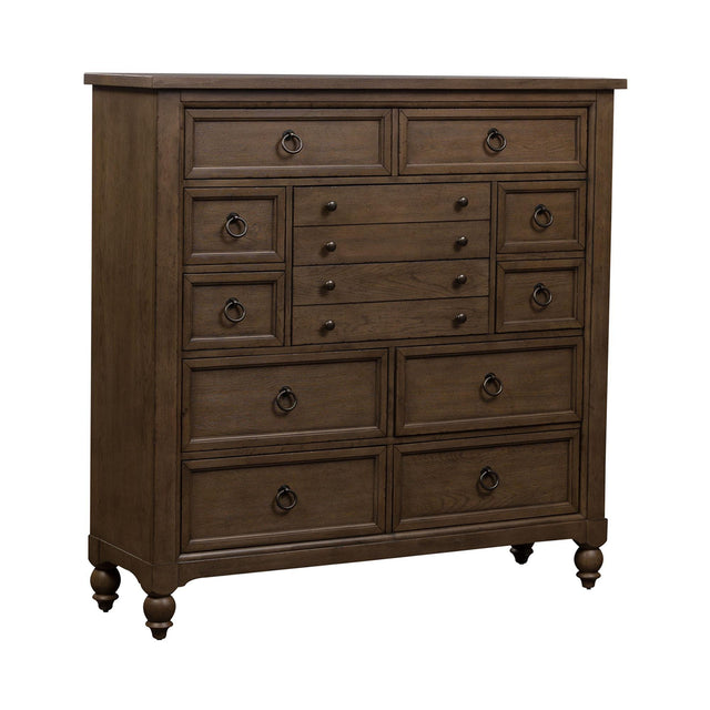 Liberty Furniture Americana Farmhouse - 12 Drawer Chesser - Light Brown
