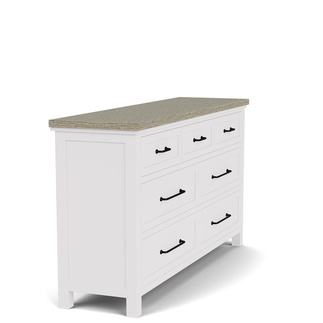 Riverside Furniture Cora - Seven Drawer Dresser - White