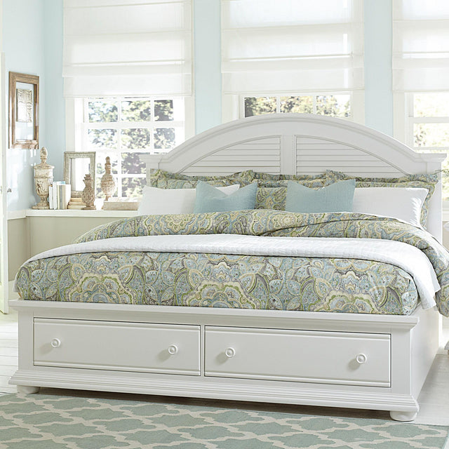 Liberty Furniture Summer House - King Storage Bed - White