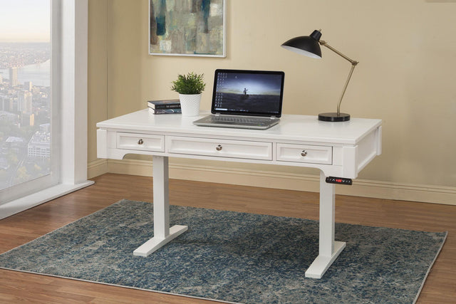 Parker House Boca - Power Lift Desk - Cottage White