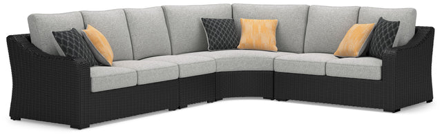 Ashley Beachcroft - Black - 4-Piece Outdoor Sectional