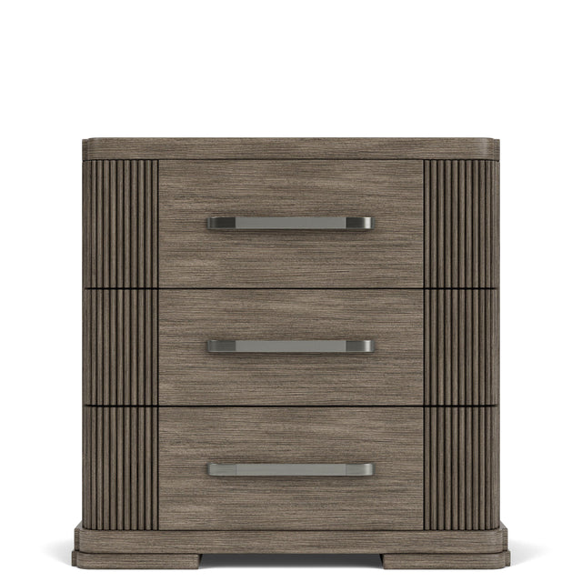 Riverside Furniture Sariel - 3 Drawer Nightstand - Dark Brown