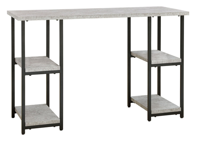 Ashley Lazabon Home Office Desk - Gray/Black