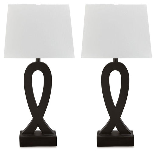Ashley Markellton Poly Table Lamp (2/CN) - Black