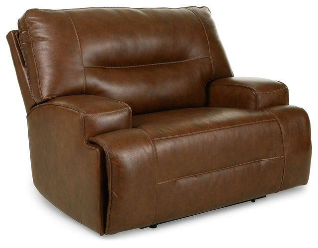 Ashley Francesca PWR Recliner/ADJ Headrest - Auburn