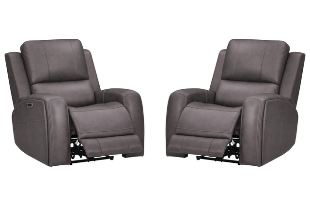 Parker House Belmont - Zero Gravity Power Recliner P3 (Set of 2) - Autumn Fog