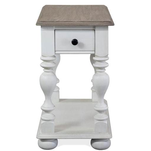 Riverside Furniture Jameson - Chairside Table - White
