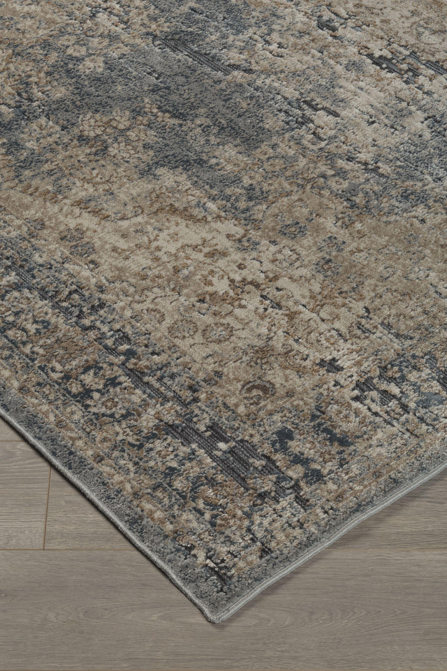 Ashley South Medium Rug - Blue/Beige