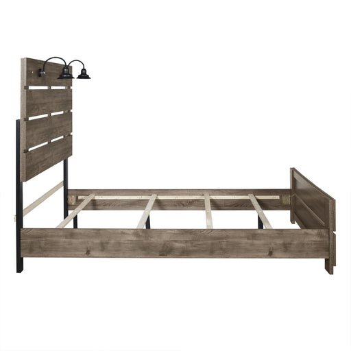New Classic Furniture Misty Lodge - 3/3 Twin Bed - Greige