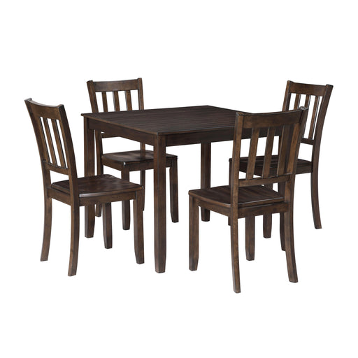 New Classic Furniture Stellan - 5 Pieces Dining Set, Table & 4 Chairs - Black Cherry