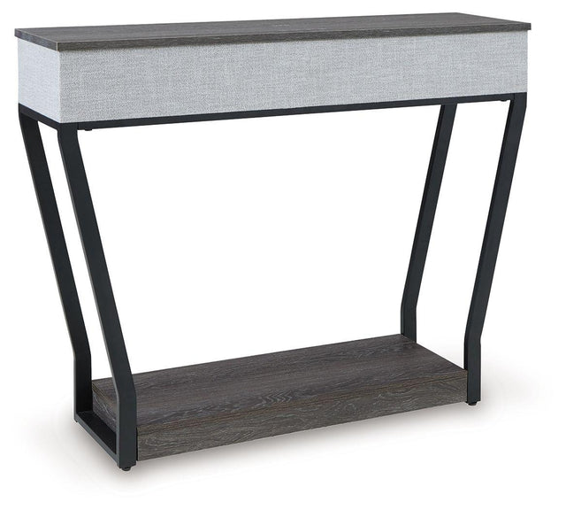 Ashley Sethlen Console Sofa Table w/Speaker - Gray/Black