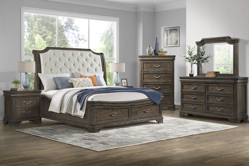 New Classic Furniture Lyndhurst - 6/6 Eastern King Bed - Walnut