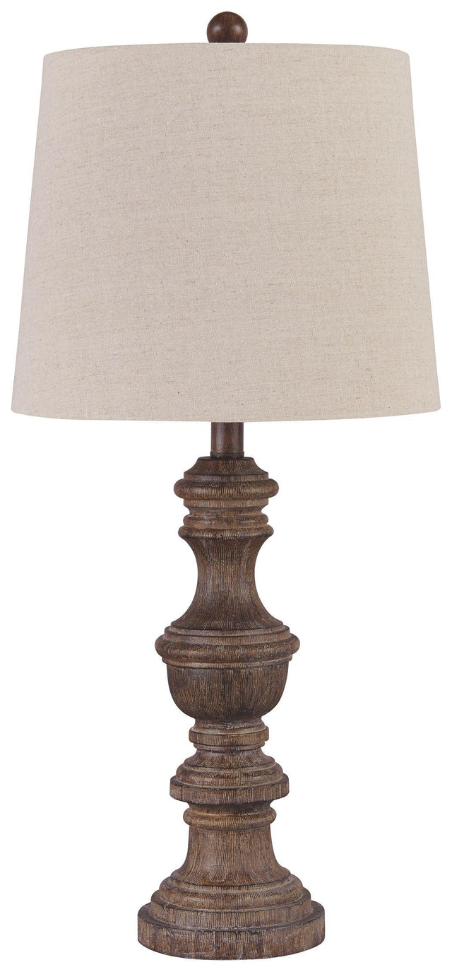 Ashley Magaly Poly Table Lamp (2/CN) - Brown