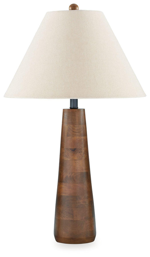 Ashley Danset Wood Table Lamp (1/CN) - Brown