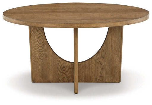 Ashley Dakmore Round Dining Room Table - Brown