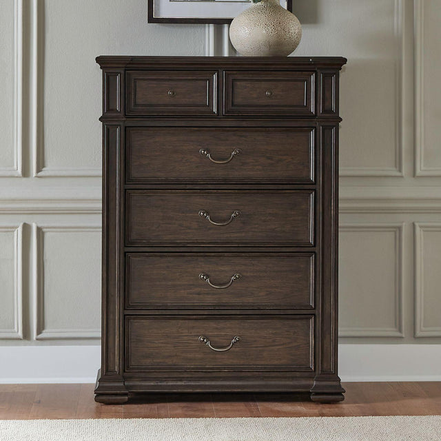 Liberty Furniture Provence Park - 6 Drawer Chest - Brown