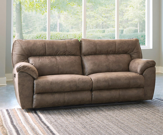 Catnapper Hollins - 88" Power Reclining Sofa - Coffee