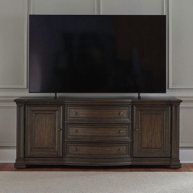 Liberty Furniture Provence Park - 78" TV Console - Brown
