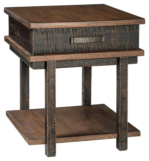 Ashley Stanah Rectangular End Table - Two-tone